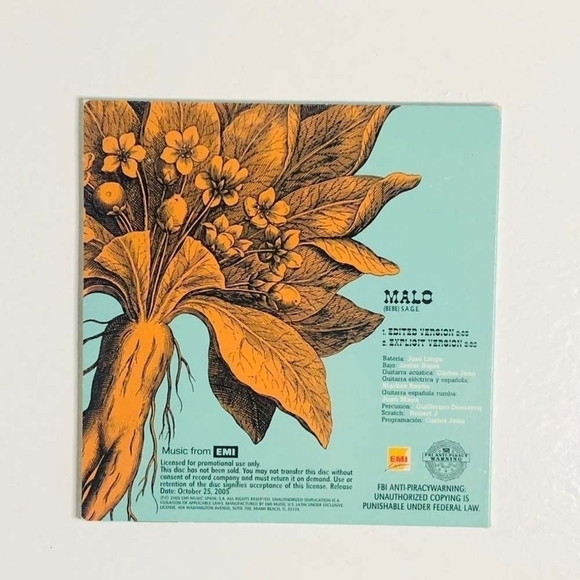 Rare! CD Bebe - Malo - Picture 2 of 2